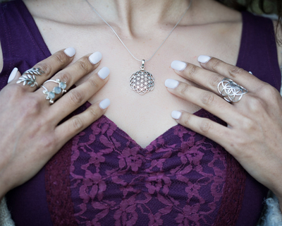 Necklace, rings, pendent