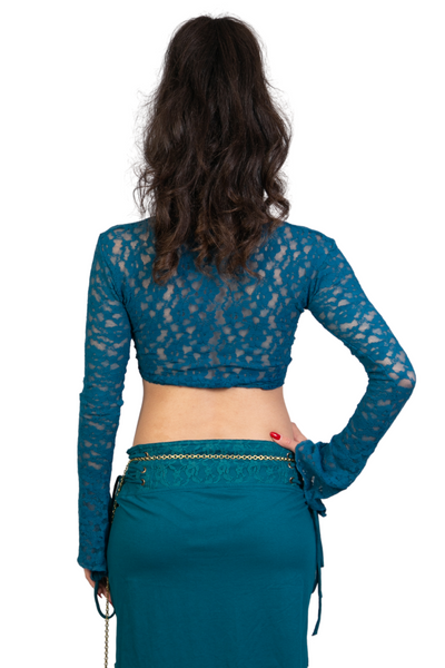SUFI BELLY DANCE LACE WRAP AROUND TOP