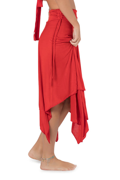 ETHNIC DANCE MIDI BOHO SKIRT