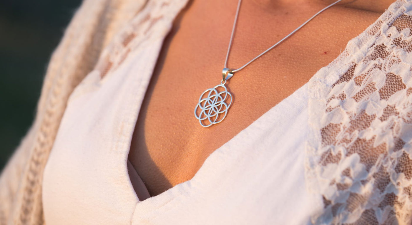 SILVER SEED OF LIFE NECKLACE