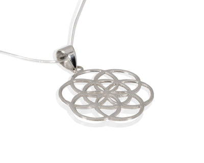 SILVER SEED OF LIFE NECKLACE