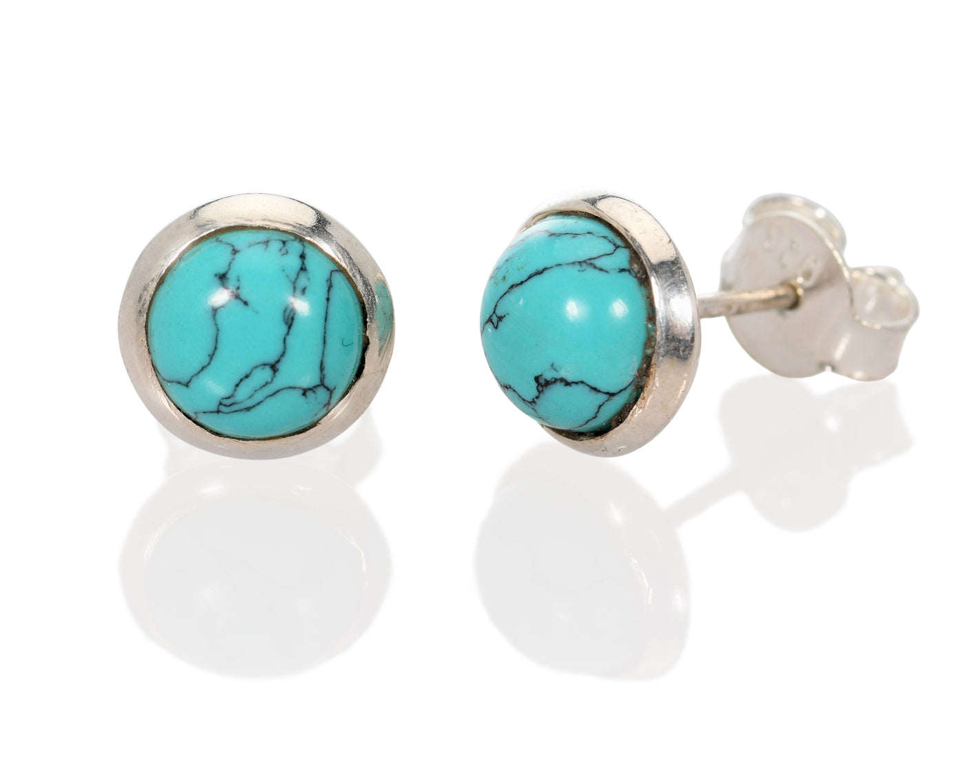 SILVER ROUND TURQUOISE