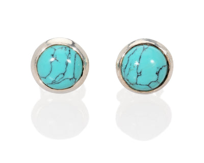 SILVER ROUND TURQUOISE