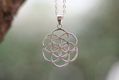 SILVER SEED OF LIFE NECKLACE