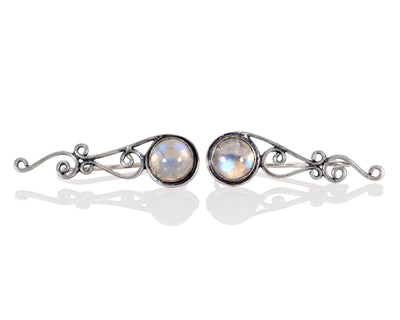 EAR CLIMBER - RAINBOW MOONSTONE